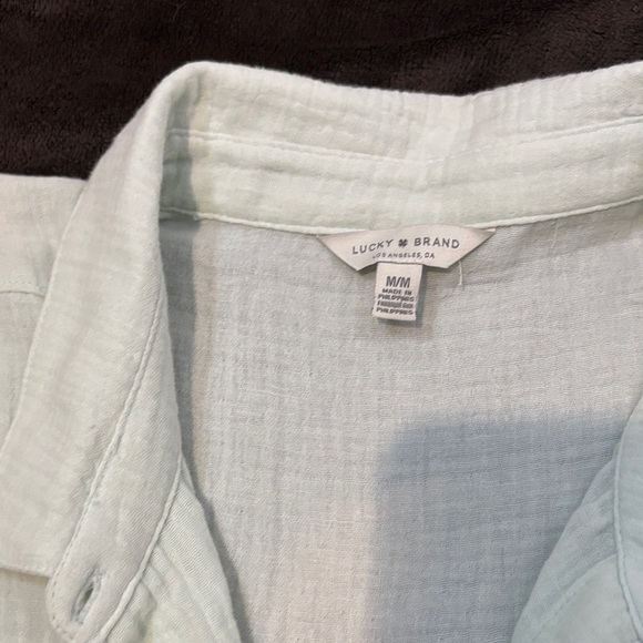 Lucky Brand Mint Green Shirt - Picture 2 of 6